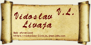 Vidoslav Livaja vizit kartica